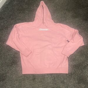 Glossier hoodie size XL